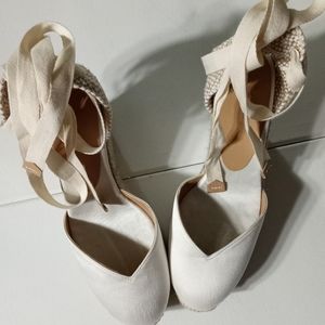 Castaner Chiara Satin Wedge Sandal